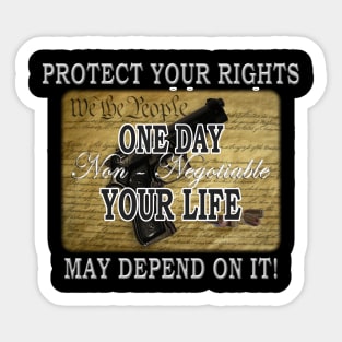 Protect your rights! Sticker